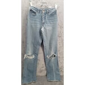 Vtg Women's Calvin Klein jeans wide leg size 12 classic Y2K 100% cotton